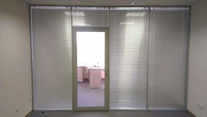 Алюминиевая перегородка из стеклопакета GFTD594